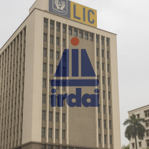 LIC headquarters building with IRDAI logo symbolizing regulatory reform in 2025