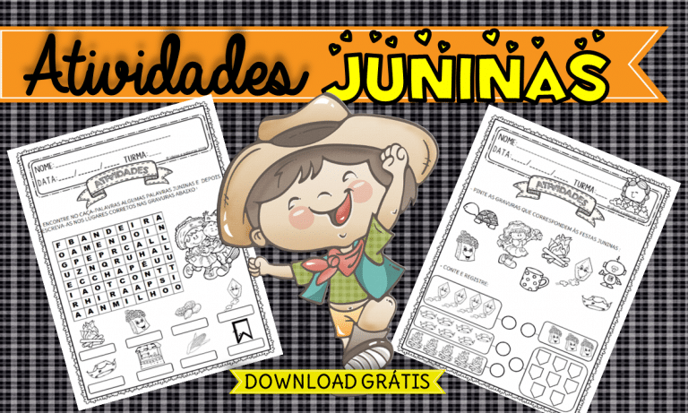 ATIVIDADES DE FESTA JUNINA PARA IMPRIMIR