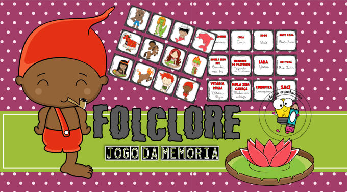 Jogo da Memória - Folclore Brasileiro - 24 peças
