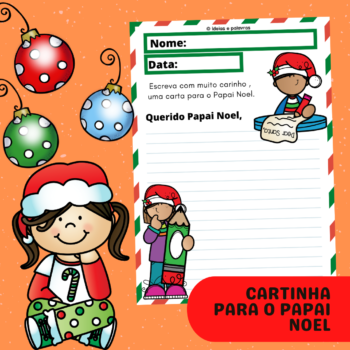 Carta para o Papai Noel para imprimir