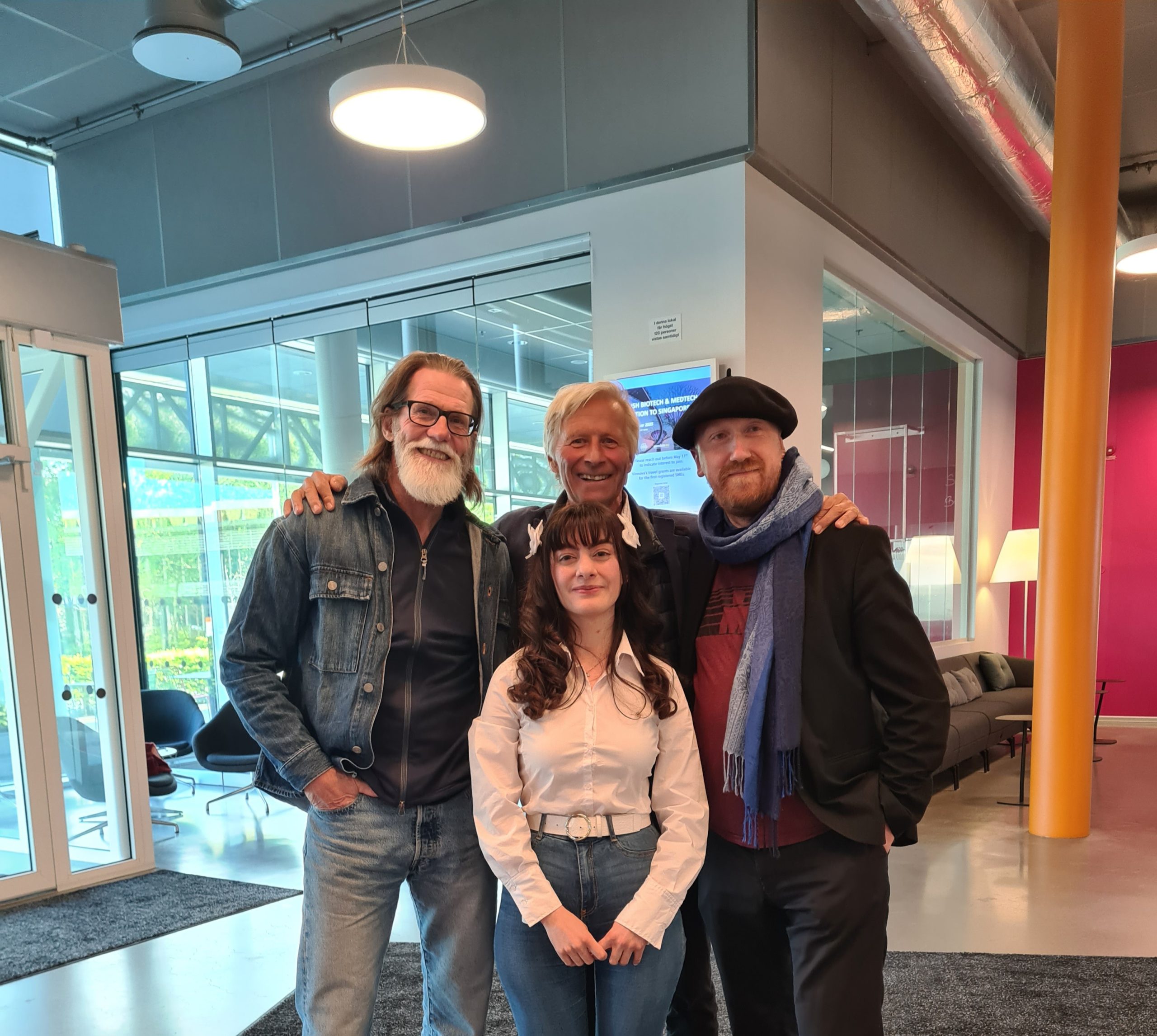 Gunnar Cedersund together with Johan Holmäster, Mats Janson and Katja Woxell.