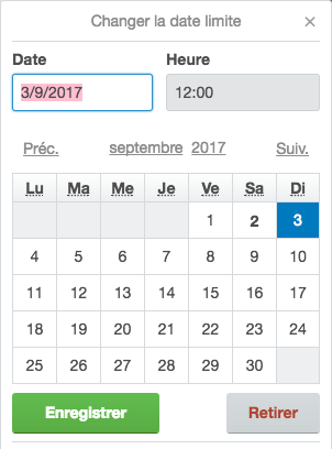 Je te propose un calendrier éditorial à modifier dans Trello.