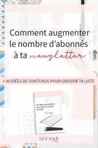 Tu n'arrives pas à augmenter ton nombre d'abonné à la newsletter ? Je t'explique comment faire + un bonus gratuit