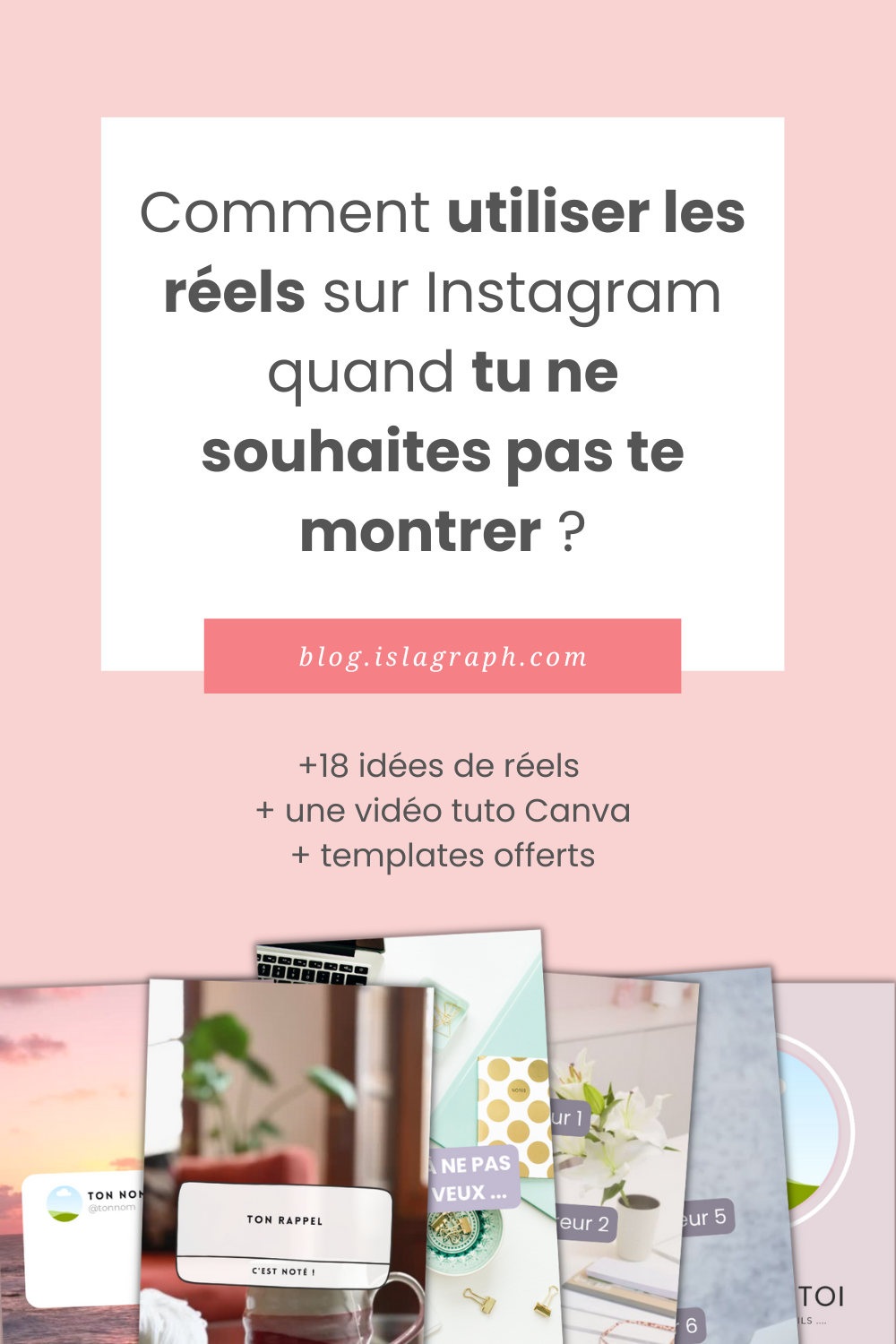 Comment utiliser les réels sur Instagram quand tu ne souhaites pas te montrer ?