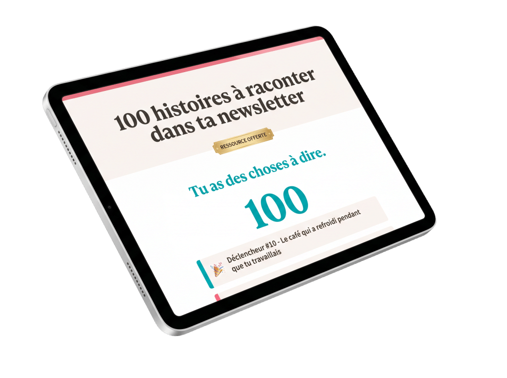 Mockup des 100 idées de newsletter