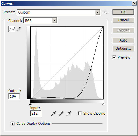 Photoshop Curve tool