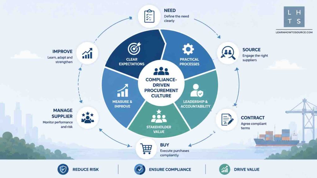 Five management actions for building a compliance-driven procurement culture