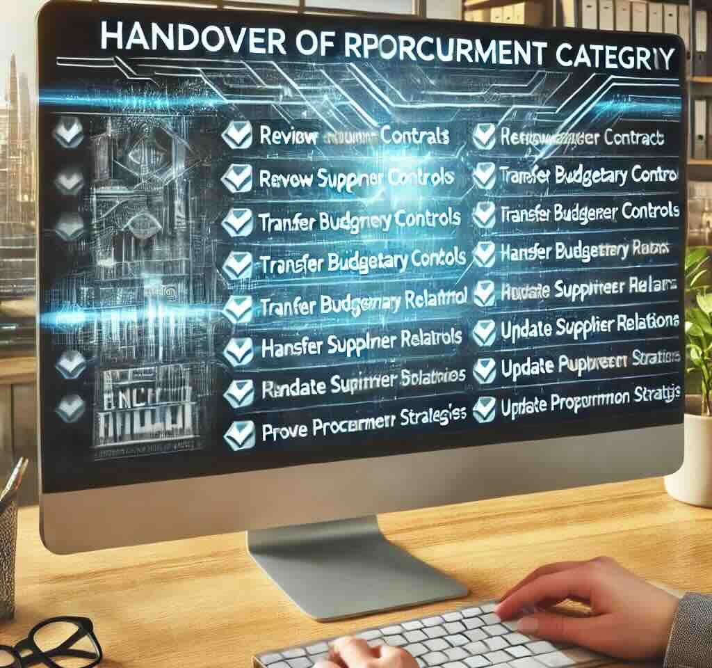 Category management - handover plan