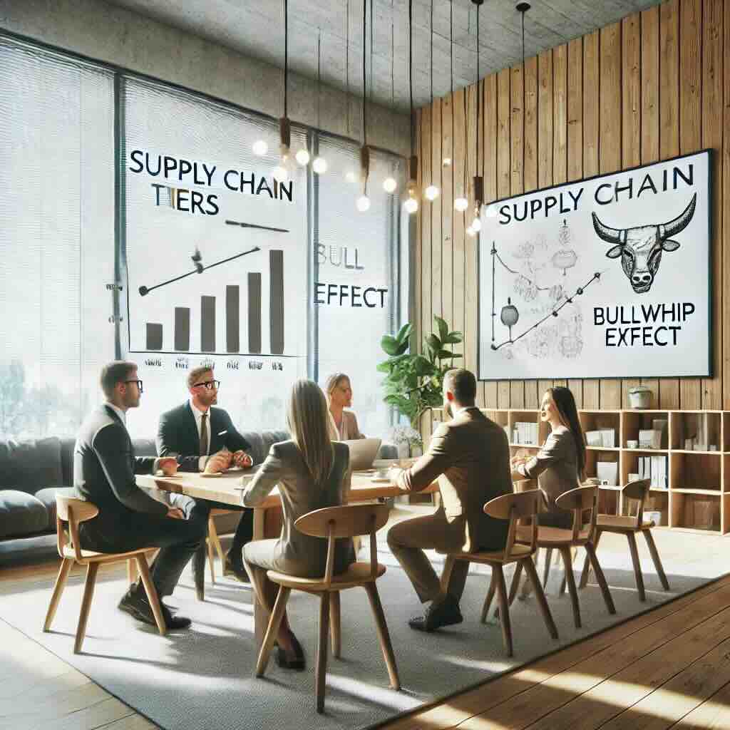 Tiers in Supply Chain and Bullwhip effect