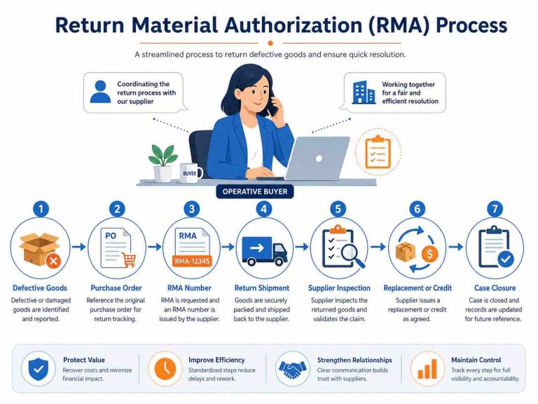 Return Material Authorization in Procurement
