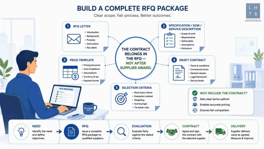Contract in sourcing process