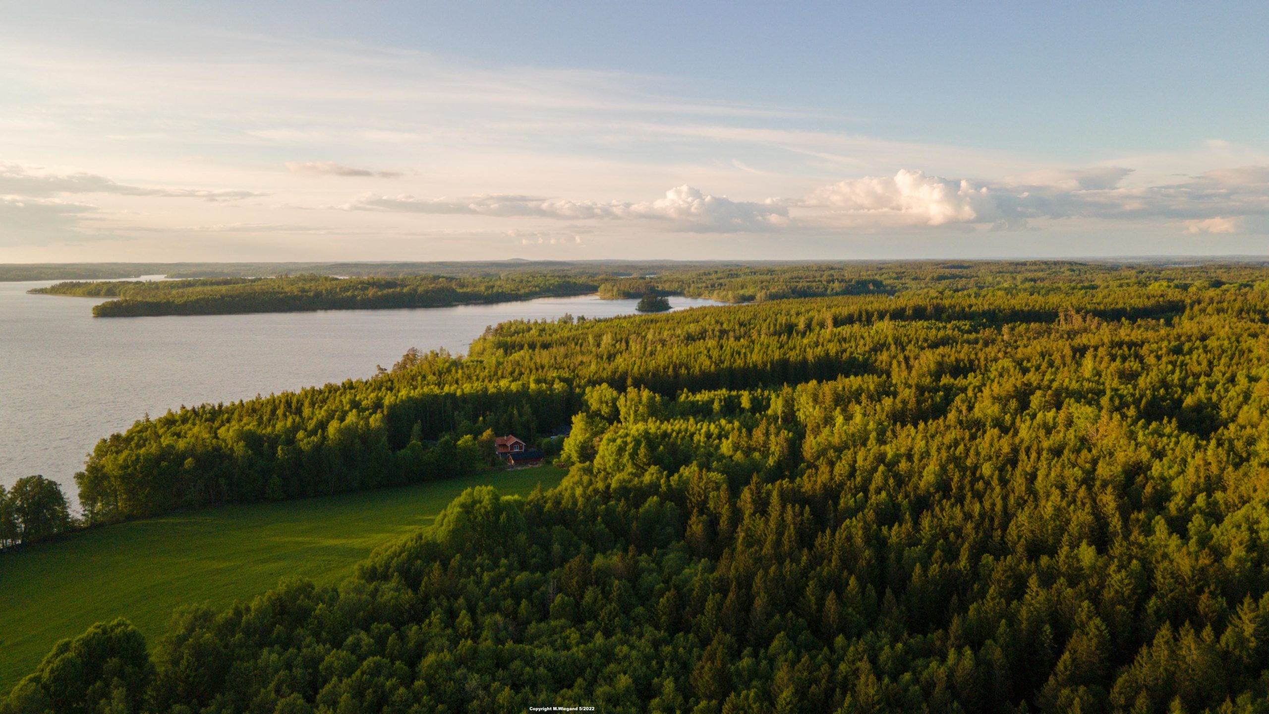 Luftaufnahme vom SchwedenParadies - keine anderen Nachbarn