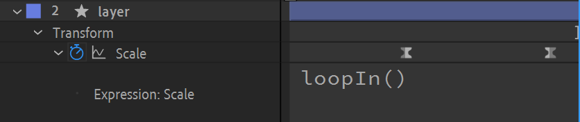 After Effects Screenshot LoopIn Expression
