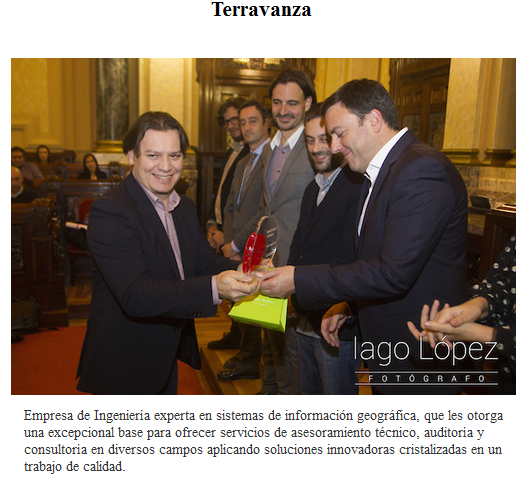 Entrega a TERRAVANZA del Premio a la Innovación