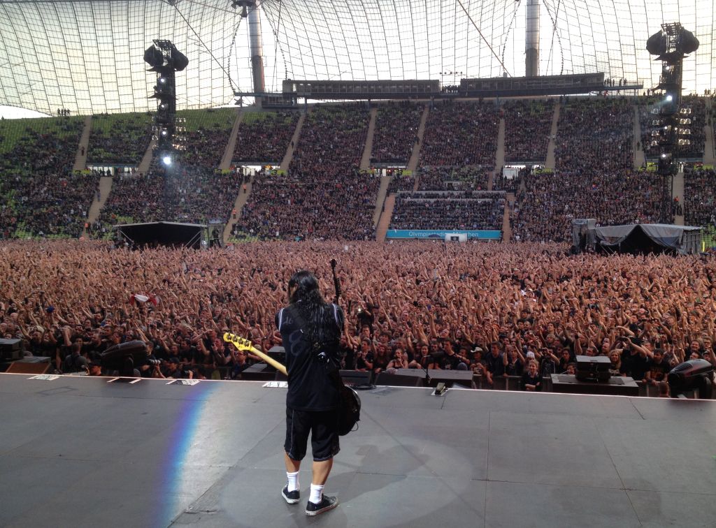 Auf der Bühne mit Metallica 2015