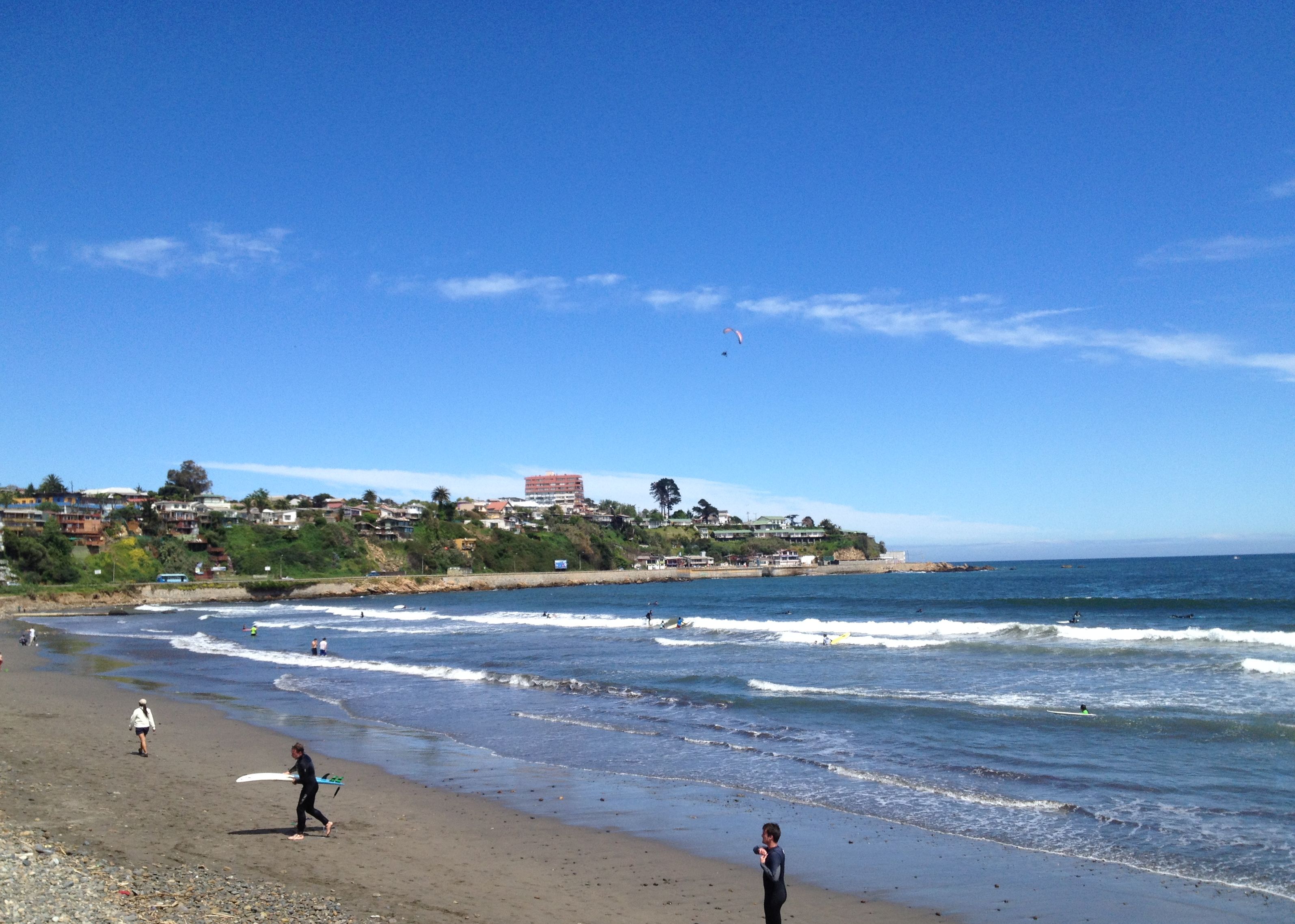 Surfen in Concón in Chile