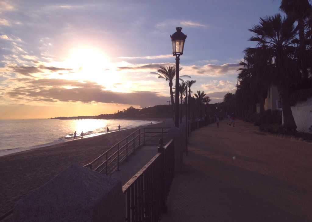 Sonnenuntergang in Marbella