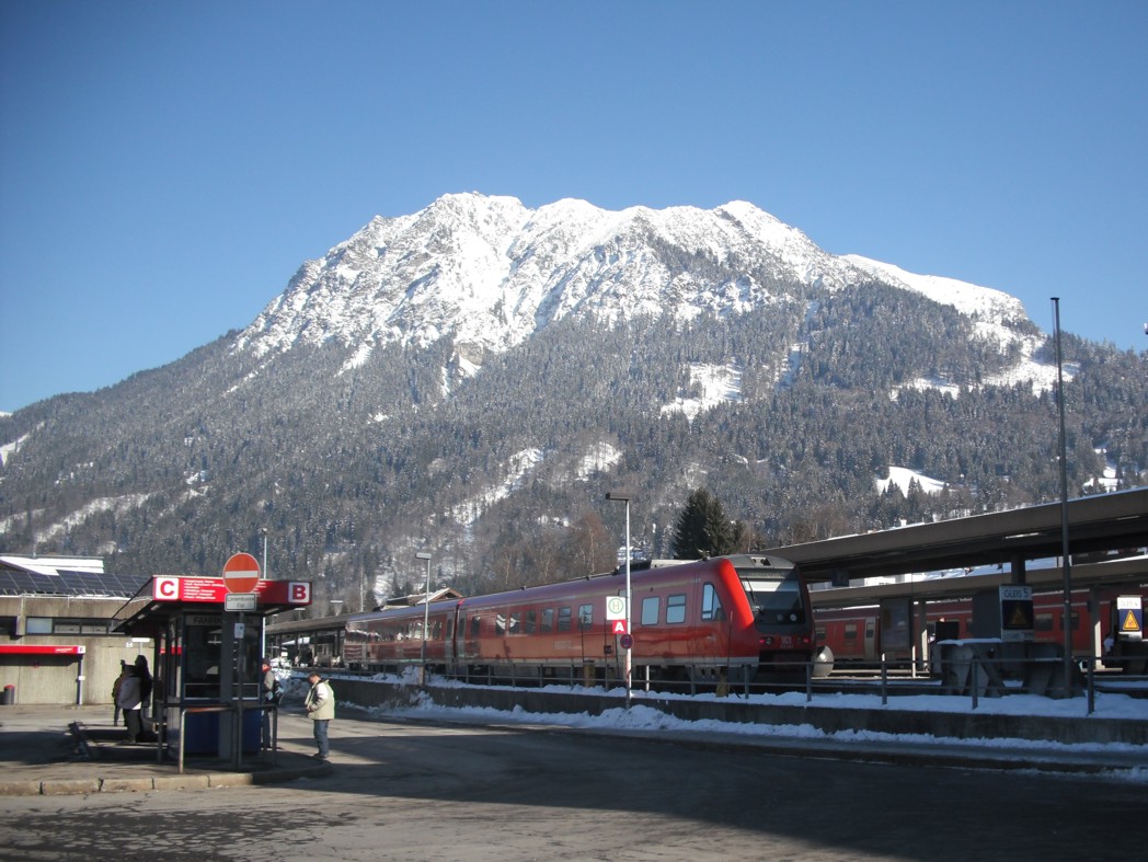 Bahnhof Oberstdorf im Winter