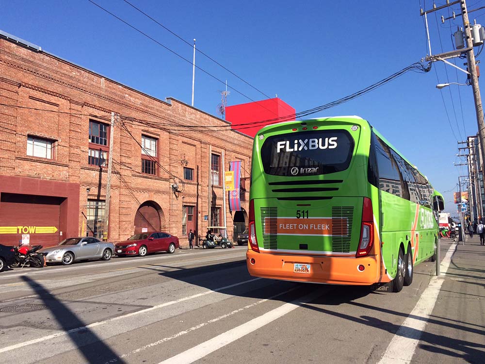 Flixbus in den USA in San Francisco