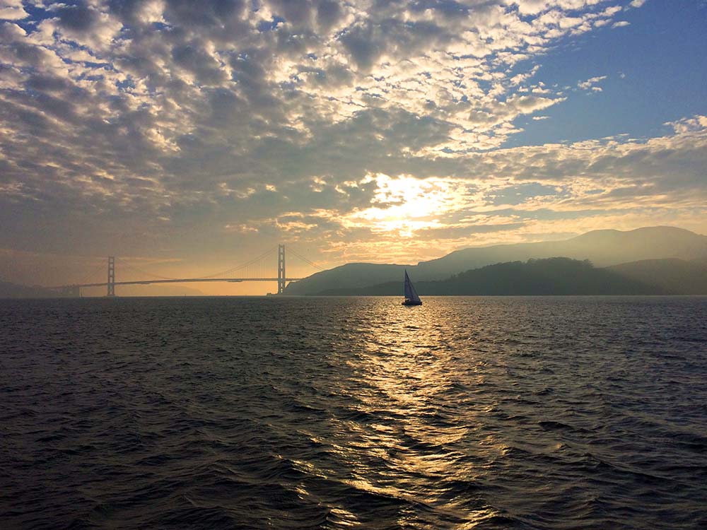 Golden Gate Bridge von der Fähre aus