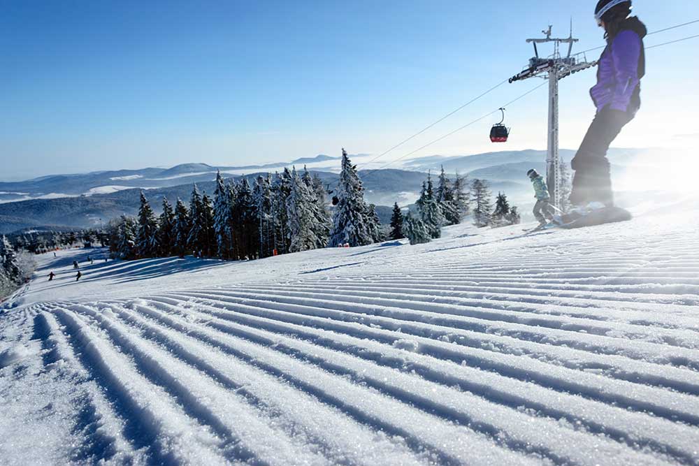 Snowboarden in Schweden