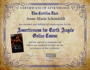 Mitt Assertivness For Earth Angels Certifikat