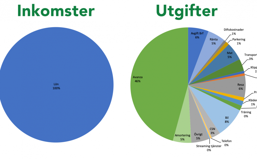 Jag sparar 51% av lönen.