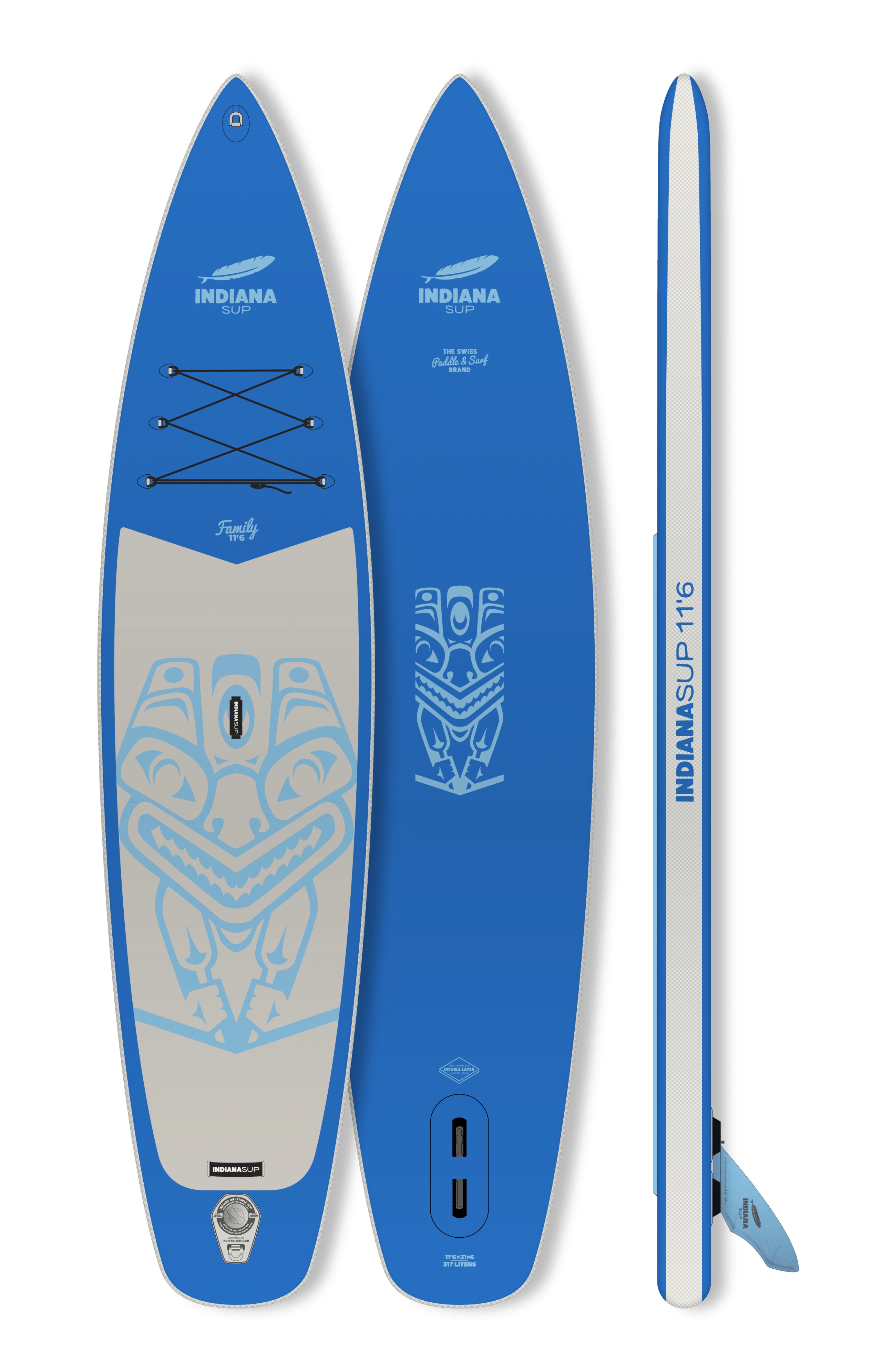 Indiana 11'6 Family Pack BLUE with 3piece