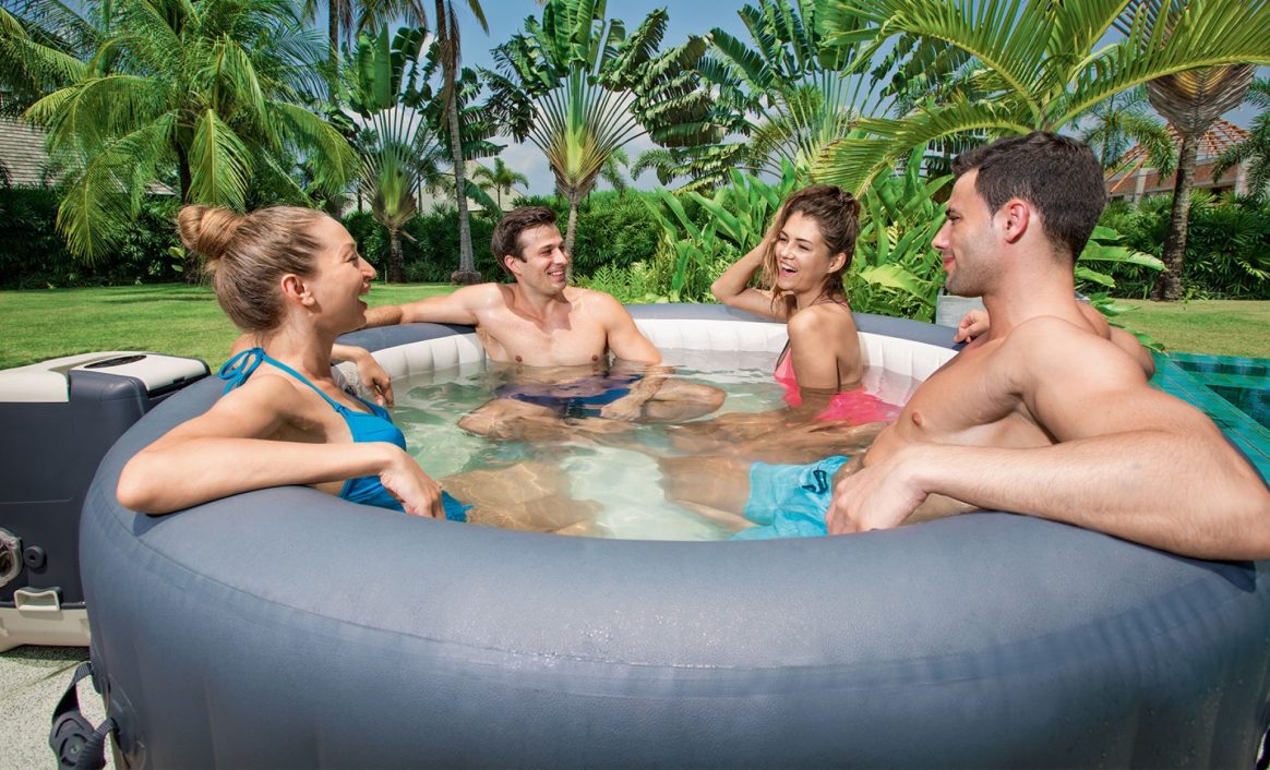 Lay-Z-Spa Palm Springs HydroJet Utendørs Jacuzzi