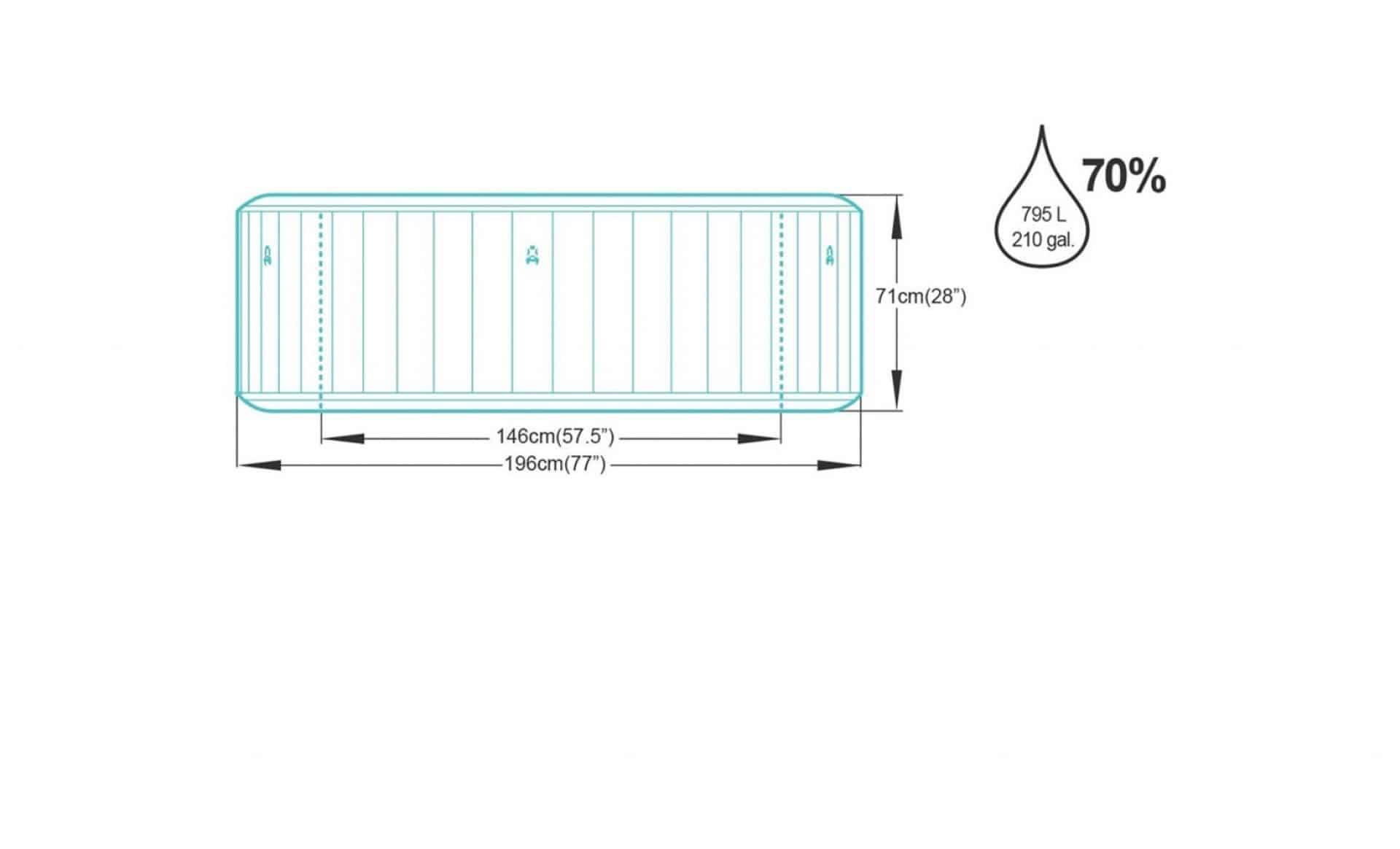 Lay-Z-Spa Palm Springs HydroJet boblebad jacuzzi