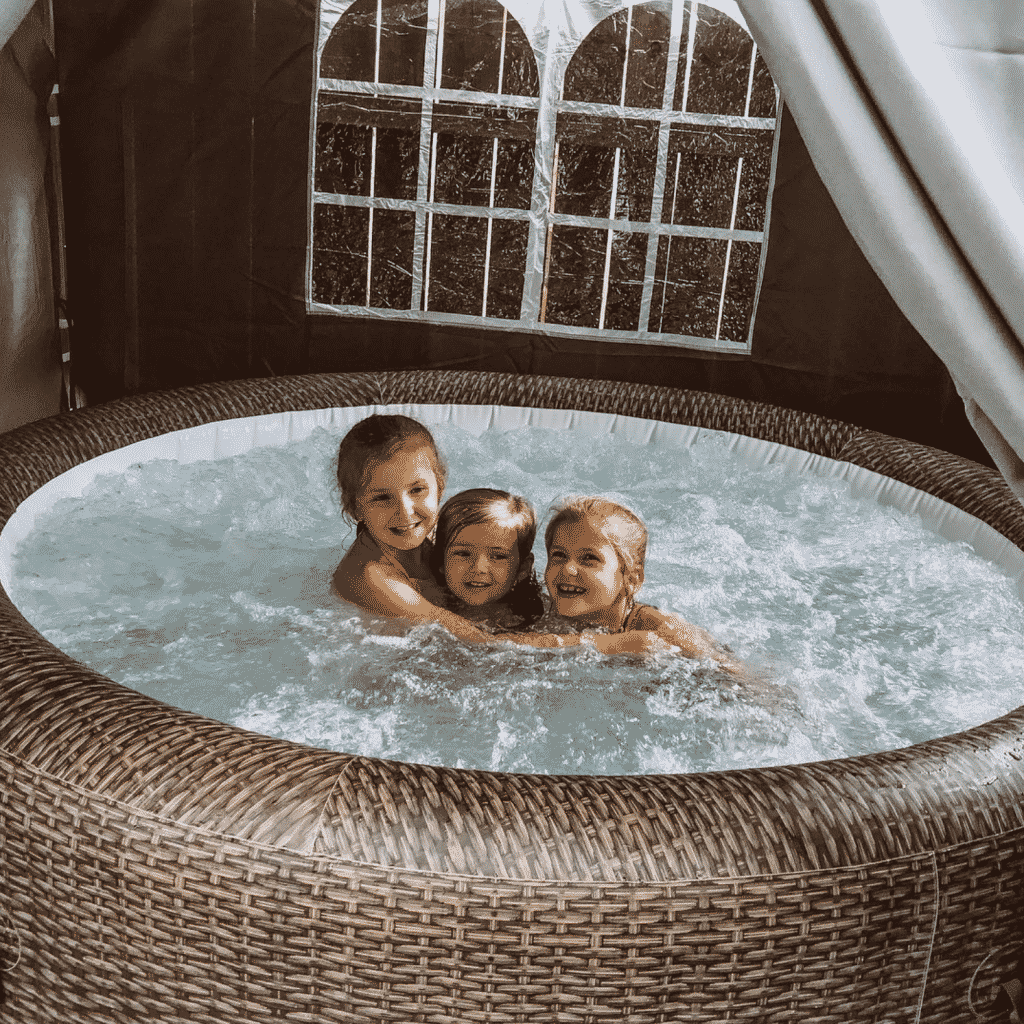 Massasjebad oppblåsbart Lay-Z-Spa