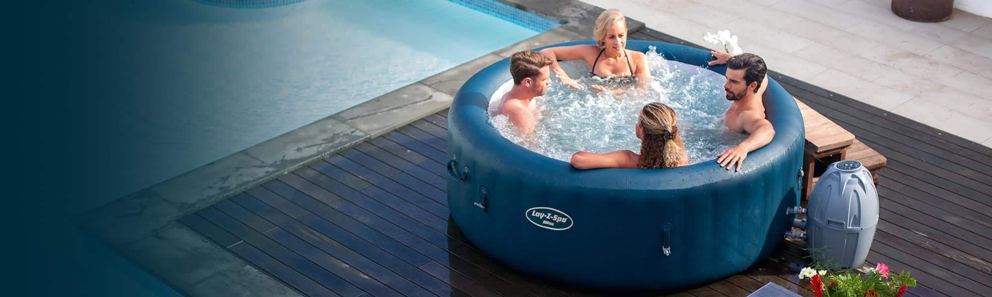 Utendørs boblebad fra Lay-Z-Spa
