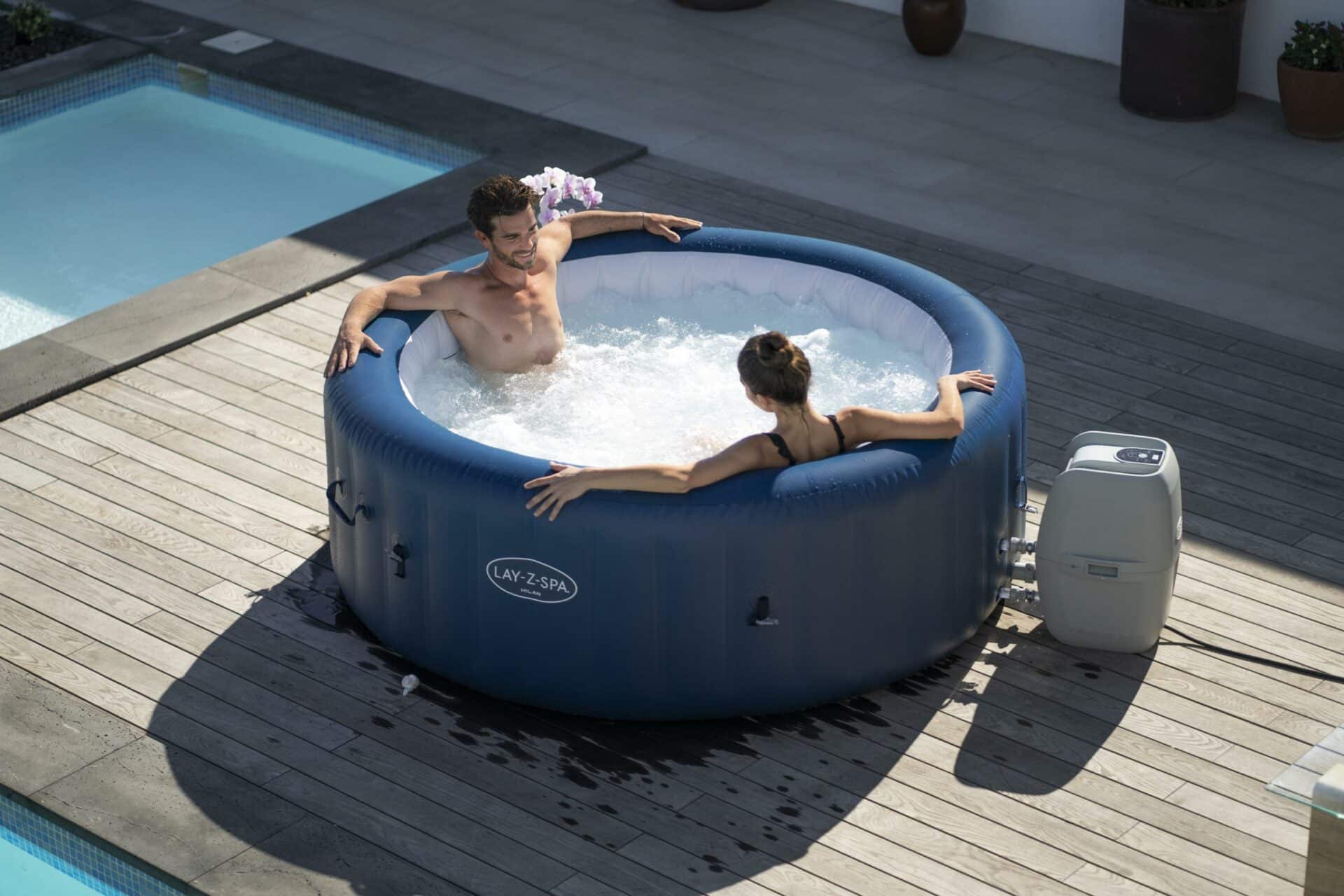 Boblebad Jacuzzi Lay-Z-Spa Milan Airjet Plus