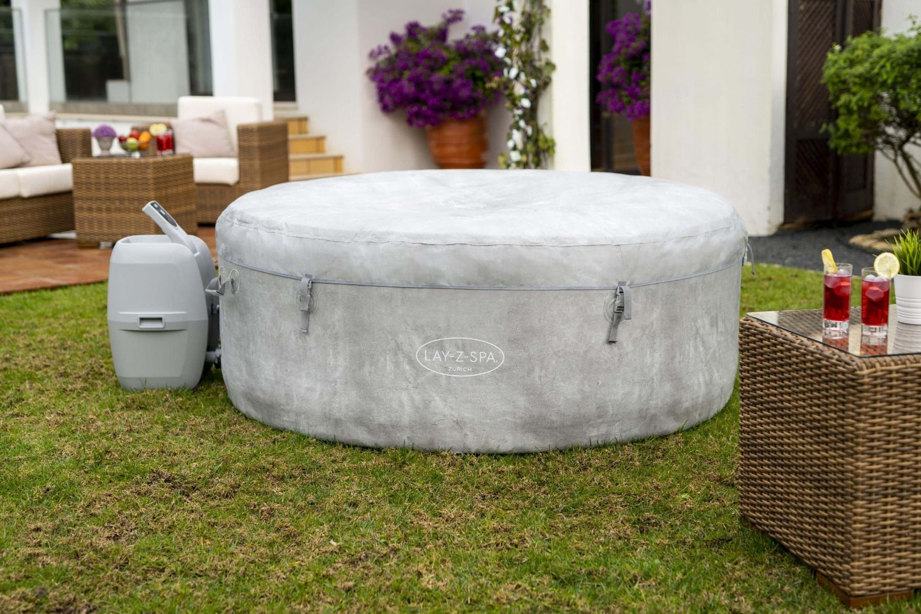Lay-Z-Spa Zurich AirJet™ - Oppblåsbart boblebad