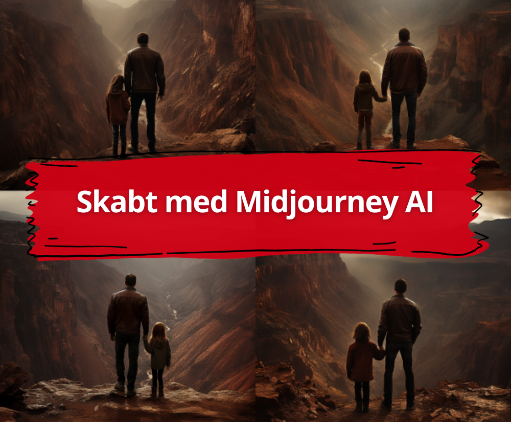 Grafik til din bog skabt med Midjourney