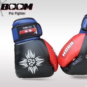 Boom Pro Kids Boxing Gloves Leather Sparring Mitts MMA Kick Punch Bag Mitts 4oz1-boompro