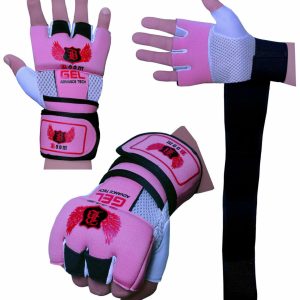 Boom Pro Boxing Neoprene GEL Gloves Wrist Support Wraps MMA Punch Bag Muay Thai Mitts-1