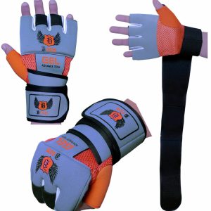 Boom Pro Boxing Neoprene GEL Gloves Wrist Support Wraps MMA Punch Bag Muay Thai Mitts-1