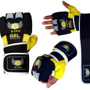 Boom Pro Boxing Neoprene GEL Gloves Wrist Support Wraps MMA Punch Bag Muay Thai Mitts-1
