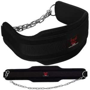 Boom Pro Dipping Belt Weight Lifting Bodybuilding Chain Gym Back Support Fitness