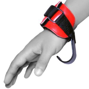 Boom Pro Weight Lifting Gym Hook Wrist Straps Support Hand Grips Power Lifting