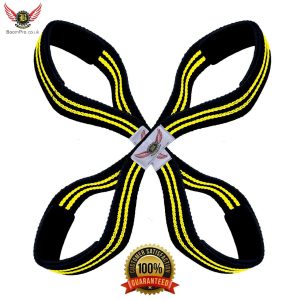 Features Wrist Support is made up of GEL and Neoprene and Straps are made up of Cotton. Provides Extra comfort and support due to Padded Wrist Support. Helps to Lock Your Hands with the Weight Lifting Bars, Improves your Grip and Prevents the Bar to slip from your Hands. 100% Money Back Quality Guarantee. Sold as Pair. Entirely New design weight Lifting Straps.