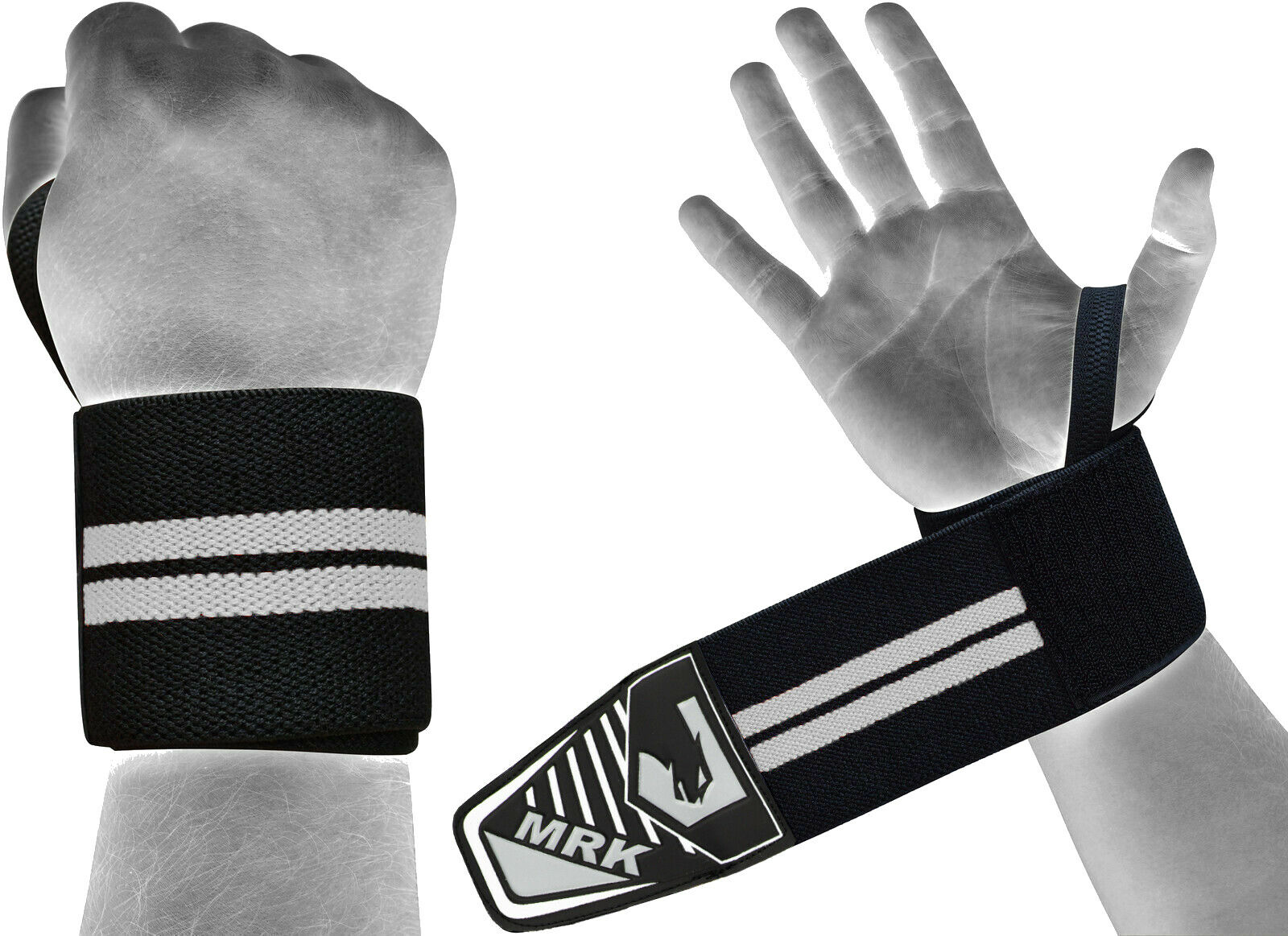 Weight Lifting Wrist Straps Elasticated Gym Wraps Grip Body Building UK-15