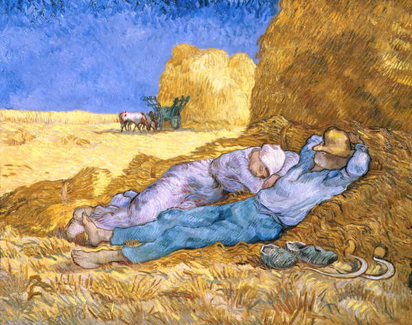 noon-or-the-siesta-after-millet-1890-i67296 Siestas baggrund