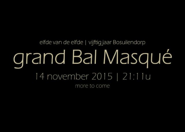 2015-09-25 aankondiging grand Bal Masque