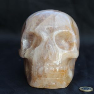 Crâne de cristal en quartz hématoïde 2692g