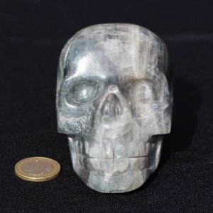 Crâne de cristal en Aigue Marine 500g