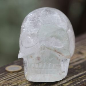 Crâne de cristal en quartz de l'Himalaya 1198g