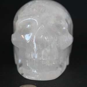 Crâne en Cristal de roche 1406g