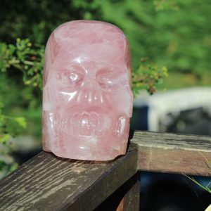 Crâne de cristal en quartz rose 11,7kg
